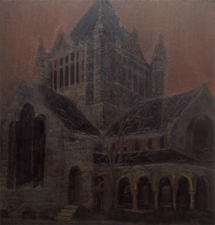 1990, oil on canvas, 51 x 48 in. (Collection: William F. Cornell)