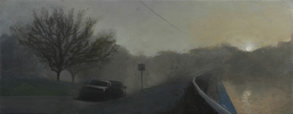 2018, oil on linen, 21 x 53½ in.