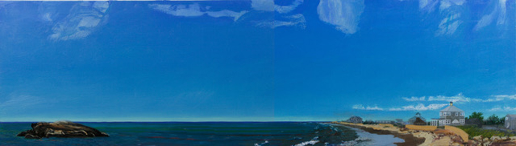 2019, oil on canvas, 22 x 78¼ in.