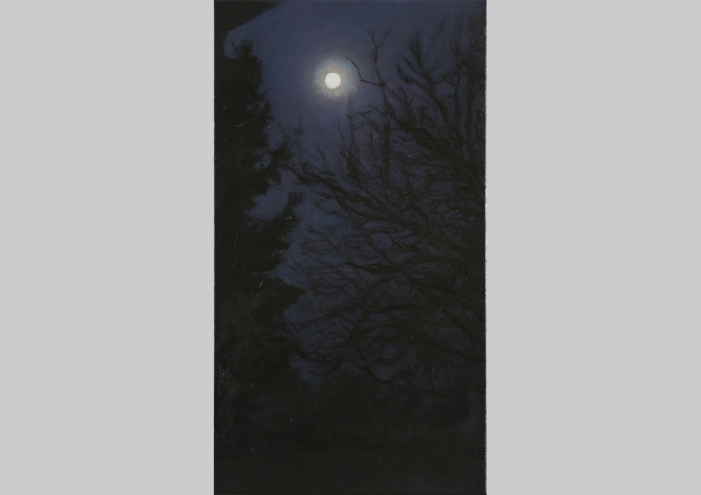2014, oil on canvas, 29 x 16 in. (Collection: Hugh McGough and Kris Rust)