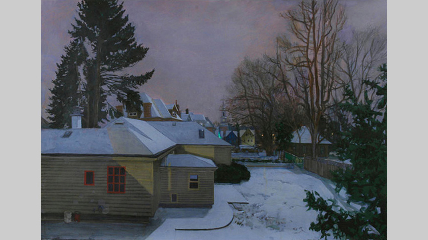 2008, watercolor, gouache, charcoal, colored pencil & pastel on paper, 40 x 57 ½ in. (Collection: William F. Cornell)