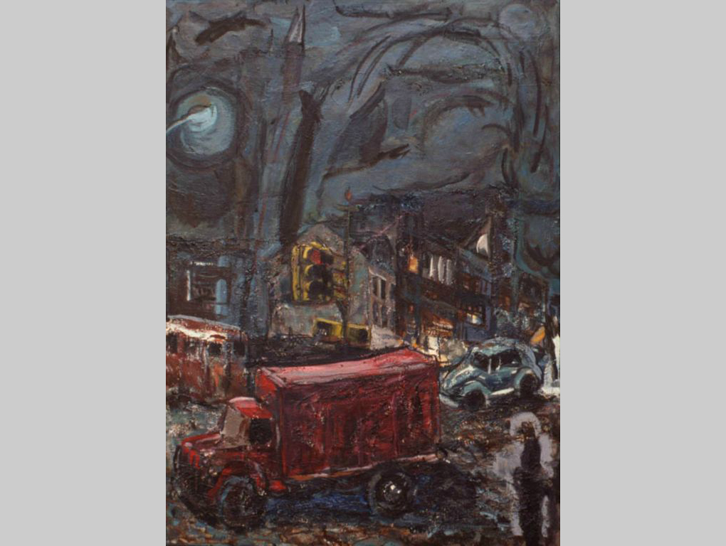 1974, oil on canvas, 66 x 45 in. (Collection: Donna Perkins)