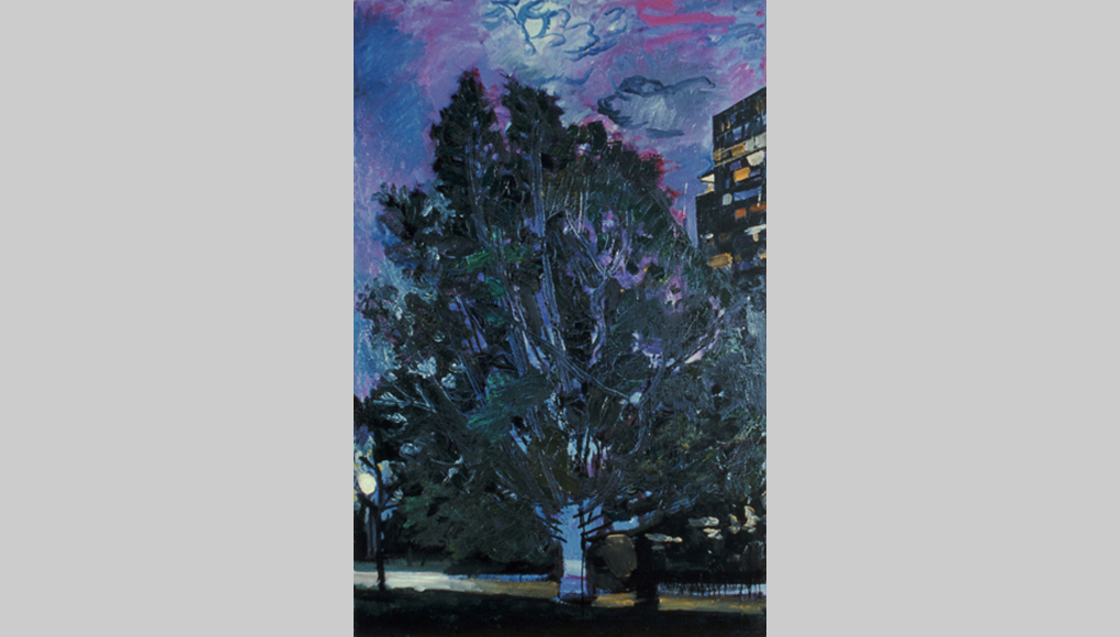 1983, oil on canvas,67 x 43 in. (Collection: Highmark)