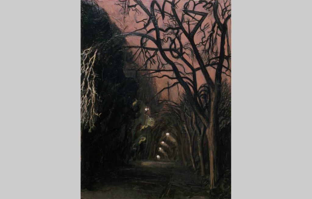 1989, oil on canvas, 54 x 40 in. (Collection: William Real & Pamela Geary)