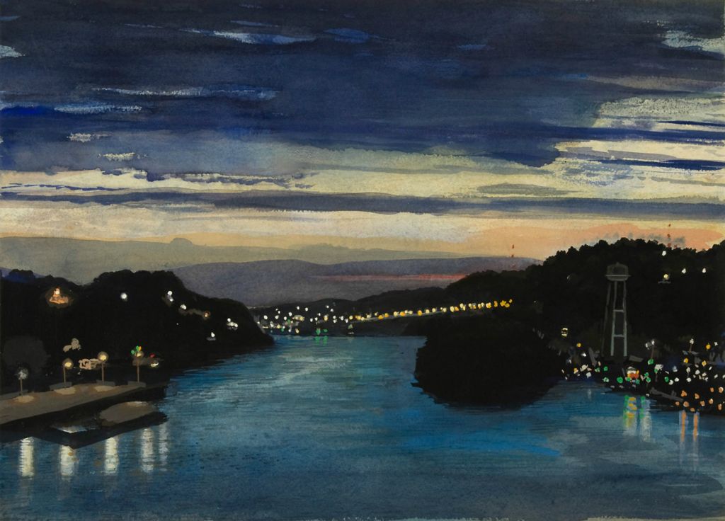 1996, watercolor and gouache on paper, 14 ½ x 19 ½ in. (Private Collection)