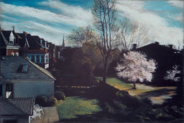 2001, pastel on paper, 15 x 22 in. (Collection: David Freedman & Kristen Erickson)