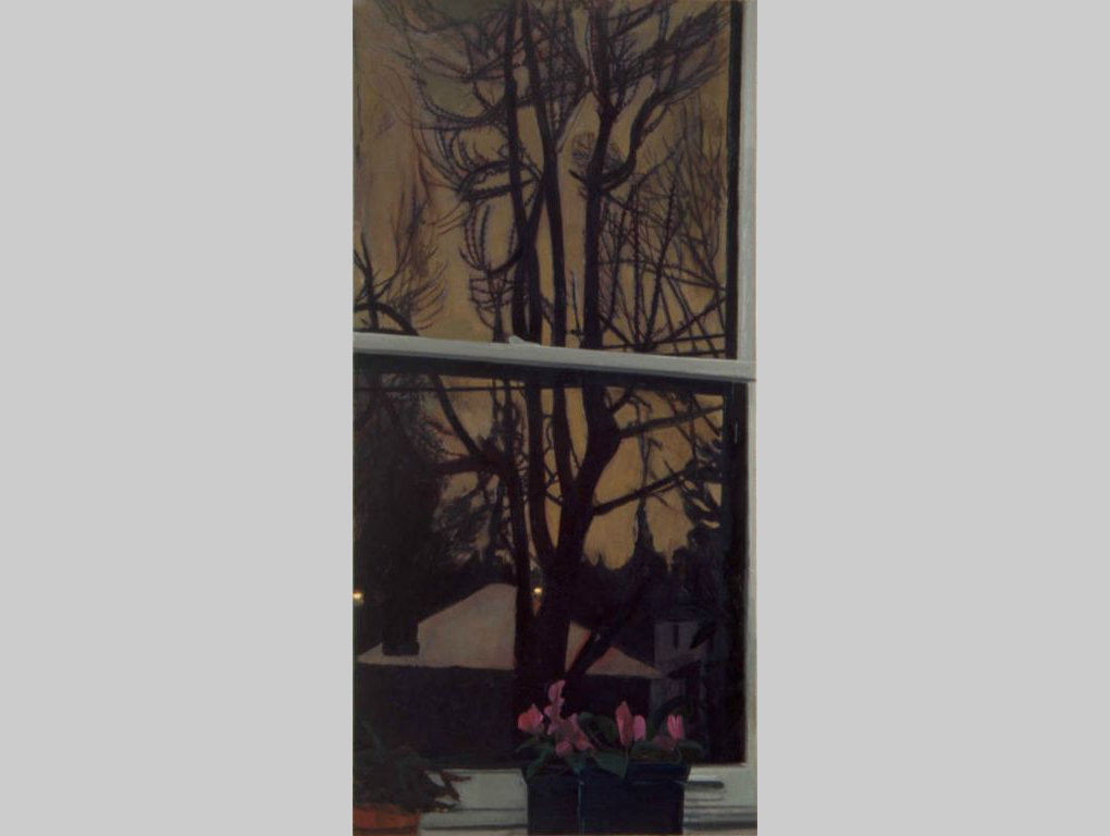 2001, oil on canvas, 56 x 27 in. (Collection: William F. Cornell)