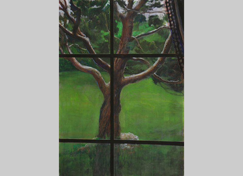 2008, watercolor, gouache, charcoal & pencil, 42 x 30 in. 