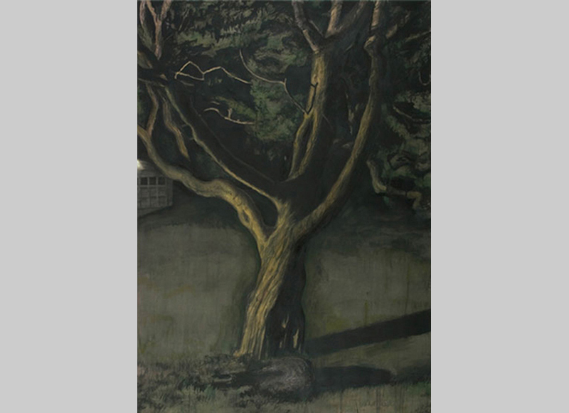 2006, gouache, charcoal, colored pencil & pastel, 69 x 49 ½ in.