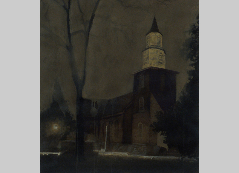 1996, watercolor & gouache, 17 x 15½ in.