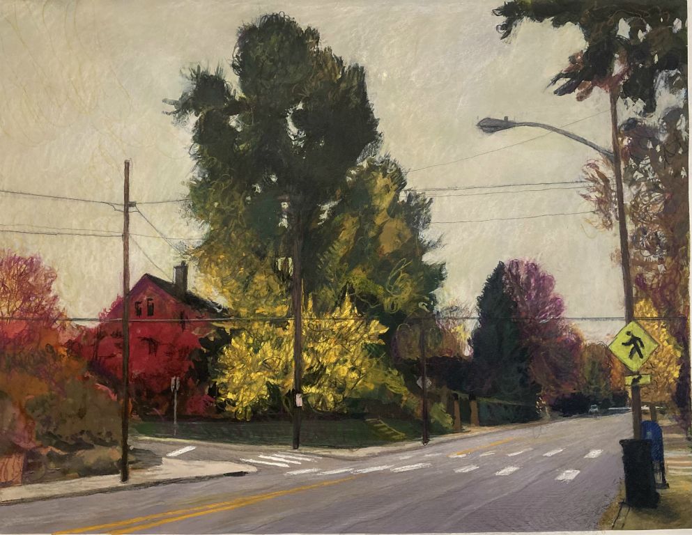 2022, watercolor, gouache and colored pencil, 15¾ x 20¾ in.
