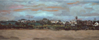 The Beach, 1974, oil on canvas, 33 x 78 in., collection: Nancy A. Nelson