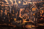 Tiger Night, 1979, oil on canvas, 31 x 51 in., collection: Diana Drew