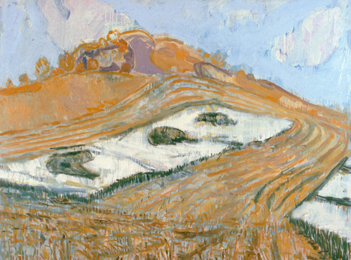Weller’s Knob, 1981, oil on canvas, 62 x 81 in., collection: Peter Friday