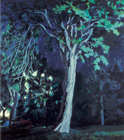 Tree in the Park #2, 1983, oil on canvas, 67 x 48 in., collection: William F. Cornell