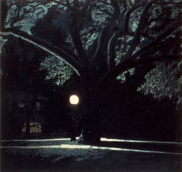 Black Tree, 1986, oil on canvas, 44 ½ x 46 in., collection: Bill Robinson