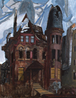 Broken House, 1980, oil on canvas, 63 x 47 in., collection: R. Weis