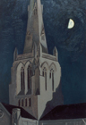 Steeple, 1987, oil on canvas, 58 x 39 in.
