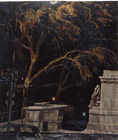 Riverside Drive, 1987, oil on shaped canvas, 72 x 61 in., collection: William F. Cornell