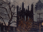 Church of Ascension, 1987, oil on canvas, 57 x 75 in., collection: Private