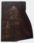 McArdle Roadway, 1988, oil on shaped canvas, 58 ½ x 46 ½ in.