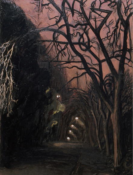 Pink Sky, 1989, oil on canvas, 54 x 40 in., collection: William Real