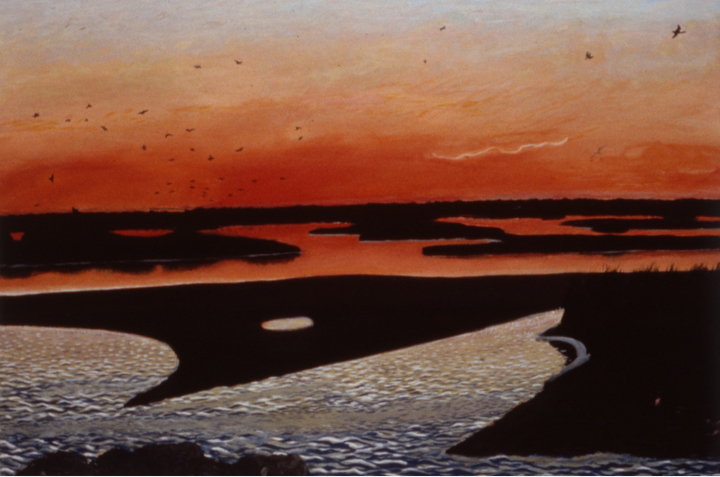 Allens Pond, 1992, oil on canvas, 48 x 72 in., collection: Mr. and Mrs. John R. Gillman