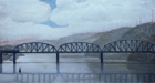 Near Aspinwall, 1994, oil on canvas, 17 ½ x 32 in., collection: Private