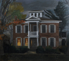 Perkins House, 1995, oil on canvas, 66 x 74 in., collection: Private