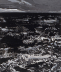 From the Air, 1996, gouache (black and white), 9 x 7 in.
