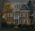 Perkins House, 1995, watercolor, 16 ½ x 17 ½ in.
