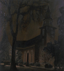 Bruton Church, 1996, oil on canvas, 61 ½ x 55 in., collection: William F. Cornell
