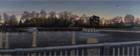 The Reservoir, 1999, oil on canvas, 25 x 64 in., collection: Private