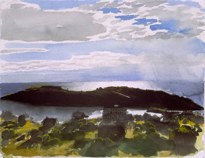 Monhegan Island, 1999, watercolor, 10 ½ x 14 in.