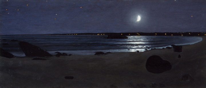 Brayton’s Point I, 2001, oil on canvas, 19 x 35 in., collection: George Rogers