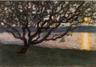 Jack’s Tree, 1995, watercolor, 6 ½ x 10, collection: Jack and Judy Gillman
