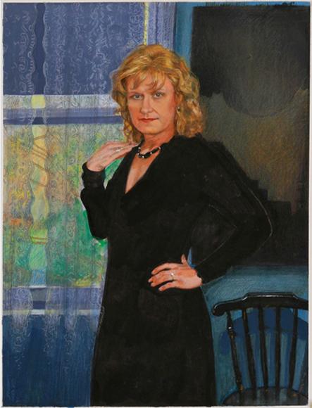 Gloria (Study), 2008, watercolor, gouache and colored pencil, 24 ½ x 18 ½ in.