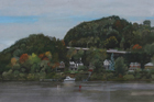 Kittanning, 2010, watercolor, gouache and colored pencil, 14 ½ x 22 in.