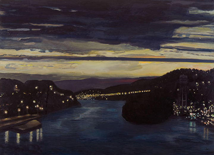 I Live Near the River, 1996, oil on canvas, 50 1/2 x 69 1/2 in.