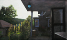 Kimberly’s Porch, 2006, gouache, charcoal, and colored pencil on paper, 47 ½ x 79 in. (add collection credit: Kimberly Latte) 