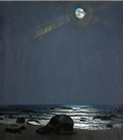 Streeter's Moon, 2006, gouache, colored pencil, charcoal, pastel and graphite on paper, 59 x 67 in.
