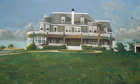The Lumb House, 2007, gouache on paper, 51½ x 81 ½ in.
