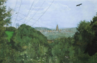 Hays Woods, 2005, gouache, colored pencil, charcoal, pastel and graphite on paper, 59 ½  x 88 in.