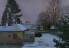 Late Winter, 2008, watercolor, gouache, charcoal, colored pencil and pastel on paper, 40 x 57 ½ in.